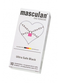 Ультрапрочные презервативы Masculan Ultra Safe Black - 10 шт. - Masculan - купить с доставкой в Ижевске