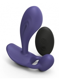 Темно-синий вибромассажер Witty P G Vibrator with Remote Control - Love to Love - в Ижевске купить с доставкой