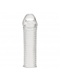 Текстурированная насадка на пенис Clear Textured Penis Enhancing Sleeve Extension - 16,5 см. - BlueLine - в Ижевске купить с доставкой