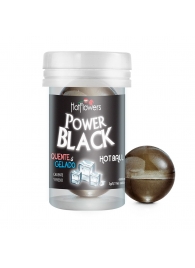 Интимный гель Power Black Hot Ball с охлаждающе-разогревающим эффектом (2 шарика по 3 гр.) - HotFlowers - купить с доставкой в Ижевске