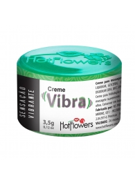 Возбуждающий крем Vibra с эффектом вибрации - 3,5 гр. - HotFlowers - купить с доставкой в Ижевске