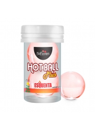 Лубрикант на масляной основе Hot Ball Plus с разогревающим эффектом (2 шарика по 3 гр.) - HotFlowers - купить с доставкой в Ижевске