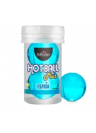 Лубрикант на масляной основе Hot Ball Plus с охлаждающим эффектом (2 шарика по 3 гр.) - HotFlowers - купить с доставкой в Ижевске