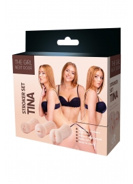 Набор из 3 мастурбаторов The Girl Next Door Tina - Dream Toys - в Ижевске купить с доставкой