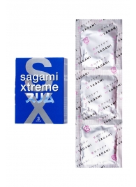 Розовые презервативы Sagami Xtreme FEEL FIT 3D - 3 шт. - Sagami - купить с доставкой в Ижевске