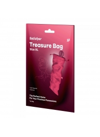 Розовый мешочек для хранения игрушек Treasure Bag XL - Satisfyer - купить с доставкой в Ижевске