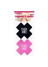 Набор из 2 пар пэстисов Cross Pattern Nipple Pasties - Lovetoy - купить с доставкой в Ижевске