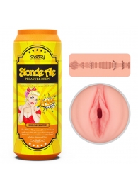 Телесный мастурбатор-вагина Pleasure Brew Masturbator-Blond Ale в банке - Lovetoy - в Ижевске купить с доставкой