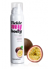 Массажная хрустящая пенка Tickle my body с ароматом маракуйи - 150 мл. - Love to Love - купить с доставкой в Ижевске