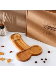 Деревянное блюдо для подачи в форме члена (32,5 х 20 х 1,7 см) - Сима-Ленд - купить с доставкой в Ижевске