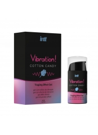 Жидкий вибратор Vibration Cotton Candy с ароматом сахарной ваты - 15 мл. - INTT - купить с доставкой в Ижевске