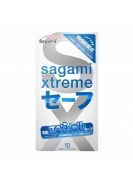 Презервативы Sagami Xtreme Ultrasafe с двойным количеством смазки - 10 шт. - Sagami - купить с доставкой в Ижевске