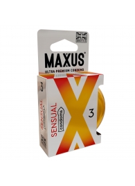 Презервативы анатомической формы Maxus Sensual - 3 шт. - Maxus - купить с доставкой в Ижевске