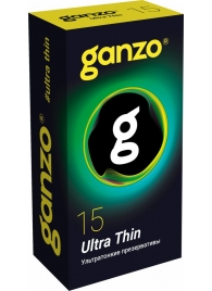 Прозрачные ультратонкие презервативы Ganzo Ultra thin - 15 шт. - Ganzo - купить с доставкой в Ижевске