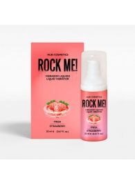 Жидкий вибратор Nuei Rock Me! с ароматом клубники - 20 мл. - Nuei cosmetics - купить с доставкой в Ижевске