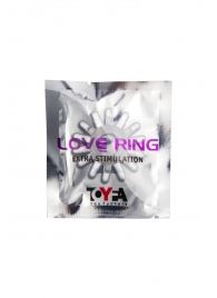 Прозрачное гелевое эрекционное кольцо с шипиками - Toyfa Basic - в Ижевске купить с доставкой