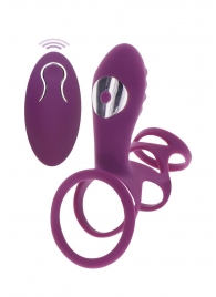 Фиолетовая эрекционная вибронасадка Halo Halo C-Ring Sleeve - Toy Joy - в Ижевске купить с доставкой