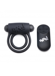 Черное эрекционное виброкольцо 28X Remote Control Vibrating Cock Ring   Bullet - XR Brands - в Ижевске купить с доставкой