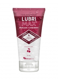 Интимный гель-смазка на водной основе Lubrimax Magic Cherry - 75 мл. - ИнтелБИО - купить с доставкой в Ижевске