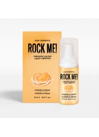 Жидкий вибратор Nuei Rock Me! с ароматом печенья и сливок - 20 мл. - Nuei cosmetics - купить с доставкой в Ижевске