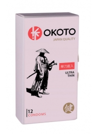 Тонкие презервативы OKOTO Ultra Thin - 12 шт. - Sitabella - купить с доставкой в Ижевске