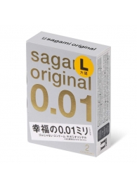 Презервативы Sagami Original 0.01 L-size увеличенного размера - 2 шт. - Sagami - купить с доставкой в Ижевске