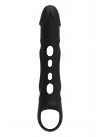 Черная насадка-удлинитель Vibrating Extender With Remote с вибрацией - Dream Toys - в Ижевске купить с доставкой