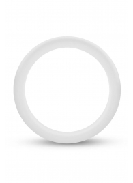 Белое люминесцентное эрекционное кольцо Silicone Glo Cock Ring - Blush Novelties - в Ижевске купить с доставкой