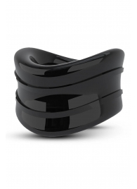 Черное эрекционное кольцо на мошонку Beef Ball Stretcher Snug - Blush Novelties - в Ижевске купить с доставкой