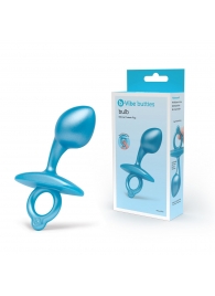 Голубая анальная пробка для массажа простаты Bulb Silicone Prostate Plug - 10,7 см. - b-Vibe - в Ижевске купить с доставкой