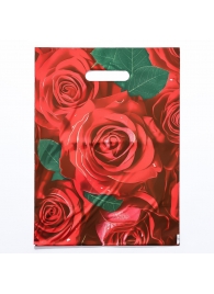 Пакет с цветочным принтом и вырубной ручкой (30х40 см) - Сима-Ленд - купить с доставкой в Ижевске