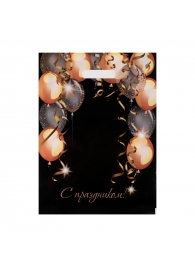 Пакет с вырубной ручкой и принтом в виде шариков (30х40 см) - Сима-Ленд - купить с доставкой в Ижевске