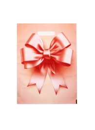 Пакет с принтом в виде банта с вырубной ручкой (30х40 см) - Сима-Ленд - купить с доставкой в Ижевске