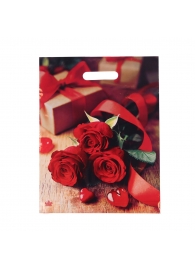 Пакет с принтом в виде роз (31х40 см) - Сима-Ленд - купить с доставкой в Ижевске