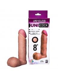 Фаллическая насадка для страпона UNICOCK 8  - 20 см. - LOVETOY (А-Полимер) - купить с доставкой в Ижевске