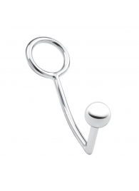 Кольцо на пенис с анальным стимулятором Stainless Steel Anal Hook   Cock Ring - BlueLine - в Ижевске купить с доставкой