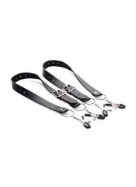 Ремни с зажимами для половых губ Spread Labia Spreader Straps with Clamps - XR Brands - купить с доставкой в Ижевске