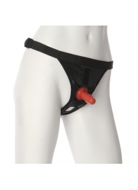 Трусики со штырьком для фиксации насадок Ultra Harness with Plug - Doc Johnson - купить с доставкой в Ижевске