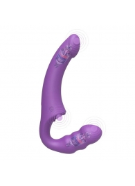 Фиолетовый безремневой страпон Straples Strap-On Dildo - Erokay - купить с доставкой в Ижевске