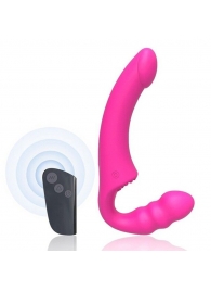 Розовый безремневой страпон Straples Strap-On Dildo - Erokay - купить с доставкой в Ижевске