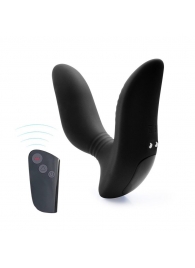 Черный вибромассажер простаты 3,5’’ Remote Control Curve P-spot Massager - 12 см. - Erokay - в Ижевске купить с доставкой