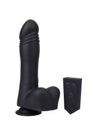 Черная мини-машина на присоске Piston Thruster - Doc Johnson - купить с доставкой в Ижевске