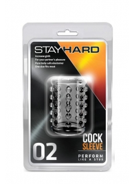 Прозрачная насадка на пенис с шишечками STAY HARD COCK SLEEVE 02 CLEAR - Blush Novelties - в Ижевске купить с доставкой