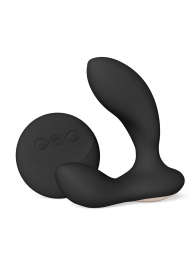 Черный вибромассажер простаты с пультом ДУ Hugo 2 Remote - Lelo - в Ижевске купить с доставкой