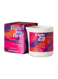 Массажная свеча Light My Fire Coconut с ароматом кокоса - 65 гр. - Love to Love - купить с доставкой в Ижевске