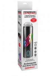 Перезаряжаемый мастурбатор-ротик Extreme Toyz Rechargeable Roto-Bator Mouth - Pipedream - в Ижевске купить с доставкой