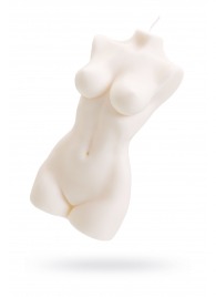 Белая интерьерная свеча в форме женского торса - 850 гр. - Pecado - купить с доставкой в Ижевске