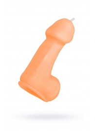 Оранжевая свеча в форме пениса - 47 гр. - Pecado - купить с доставкой в Ижевске