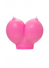 Розовая свеча «Сиськи» - 150 гр. - Pecado - купить с доставкой в Ижевске