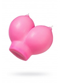 Розовая свеча «Сиськи» - 150 гр. - Pecado - купить с доставкой в Ижевске